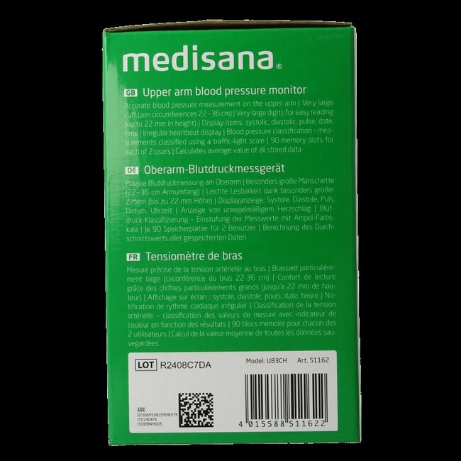 Bloeddrukmeter bovenarm BU512 1 Stuks