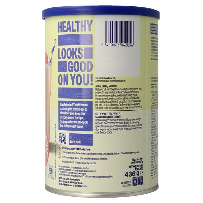 Meal replacement shake strawberry 436 Gram