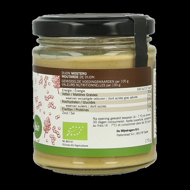 Mosterd Dijon bio 170 Gram