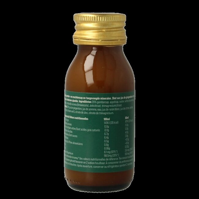 Shot gember vruchtensap after party 60 Milliliter