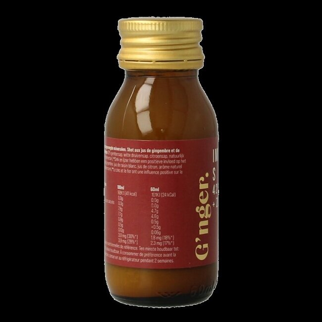 Shot gember vruchtensap immunity 60 Milliliter