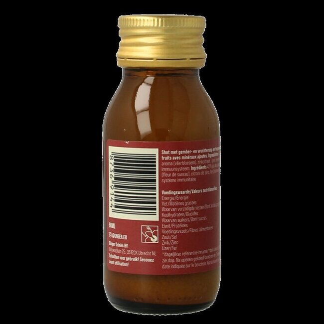 Shot gember vruchtensap immunity 60 Milliliter