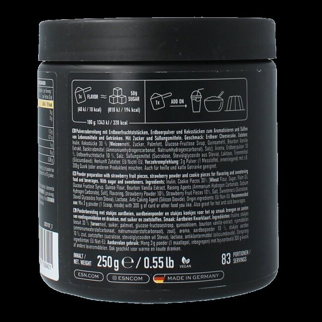 Flavn tasty strawberry cheesecake 250 Gram