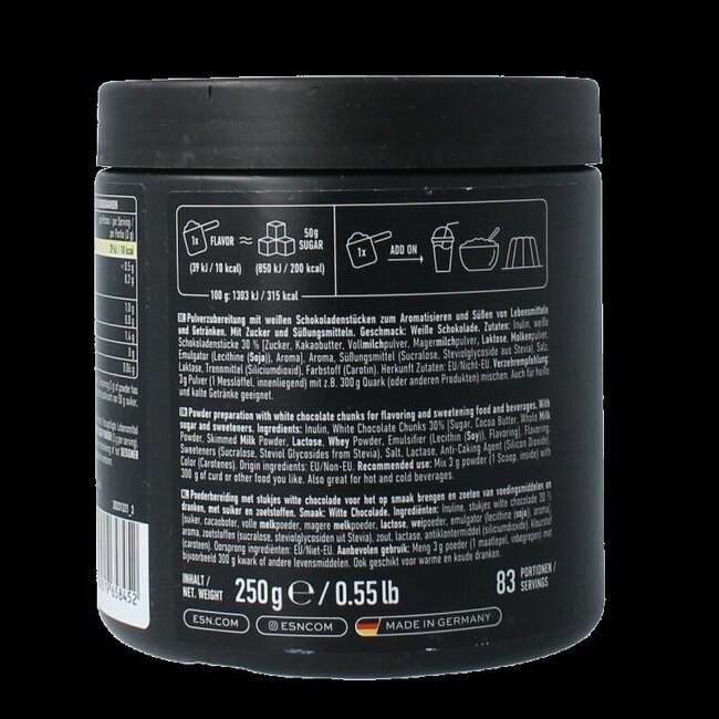 Flavn tasty white chocolate 250 Gram