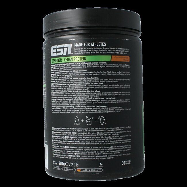 Vegan designer protein cinnamon cereal 900 Gram