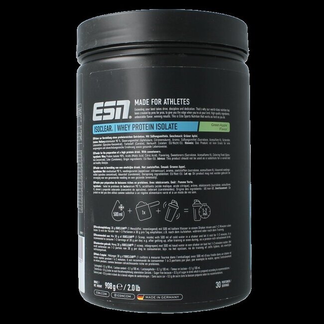 Isoclear whey isolate green apple 908 Gram