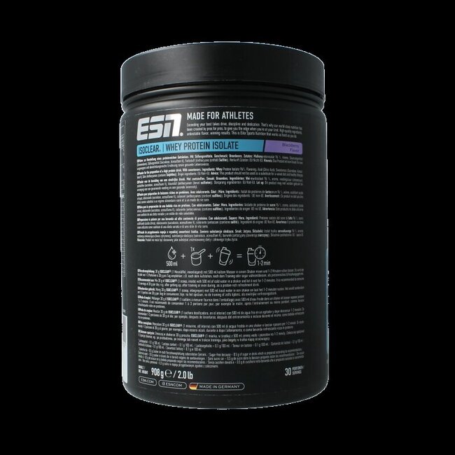 Isoclear whey isolate blackberry 908 Gram