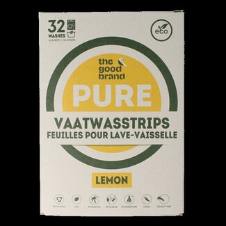 The Good Brand Vaatwasstrips lemon 32 Stuks