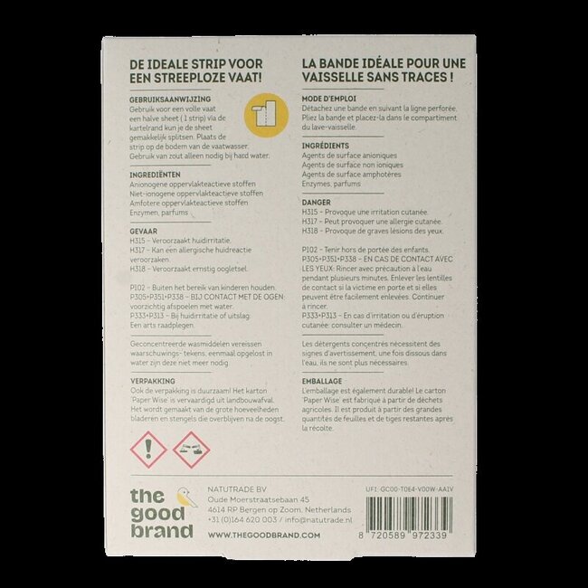 Vaatwasstrips lemon 32 Stuks