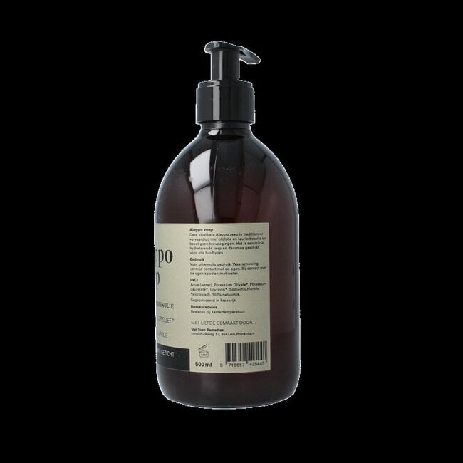 Aleppo zeep 20% vloeibaar bio 500 Milliliter