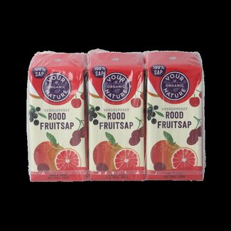 Your Organic Nature Rood fruitsap bio 1200 Milliliter