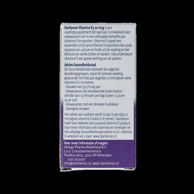 Vitamine D 30mg 150 Smelttabletten