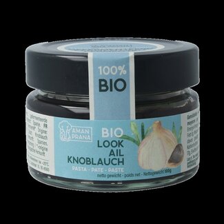 Aman Prana Zwarte knoflookpoeder pasta 100 Gram
