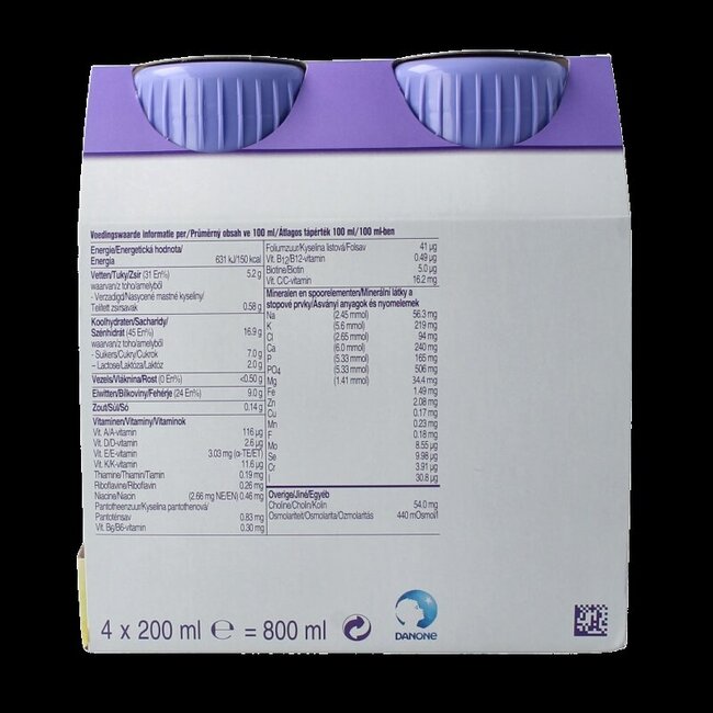 Protein vanille 200ml 4 Stuks