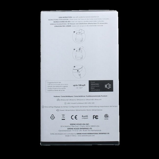 Aroma diffuser fountain antraciet 1 Stuks