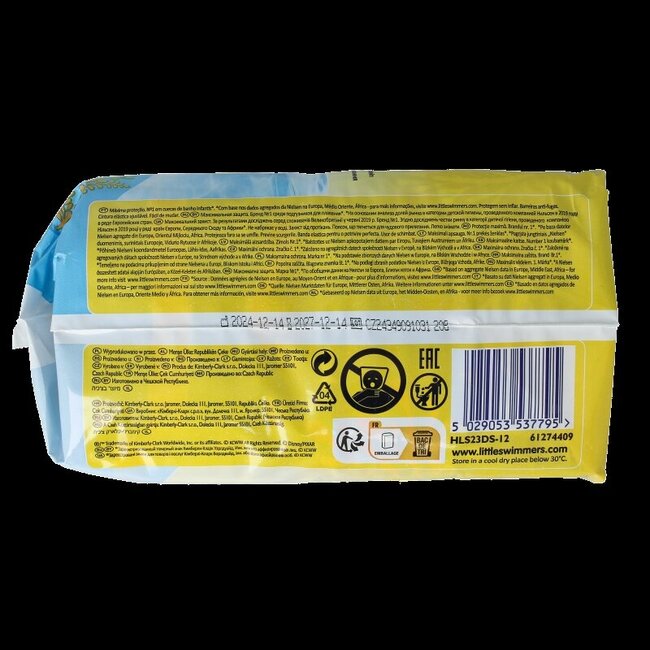 Little swimmers luiers 2-3 3-7 kg 12 Stuks