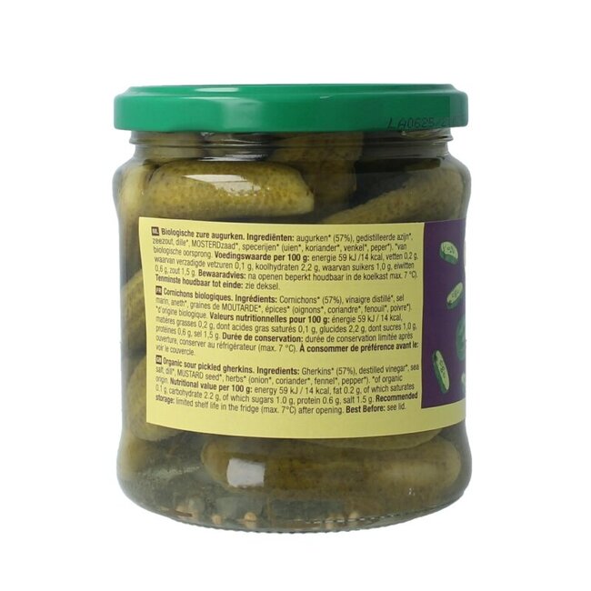 Augurken zuur bio 330 Gram
