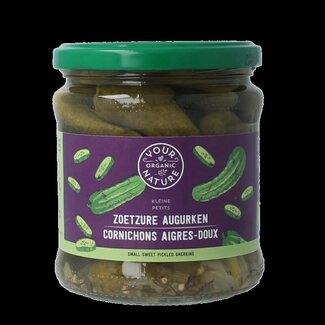 Your Organic Nature Augurken zoetzuur 330 Gram