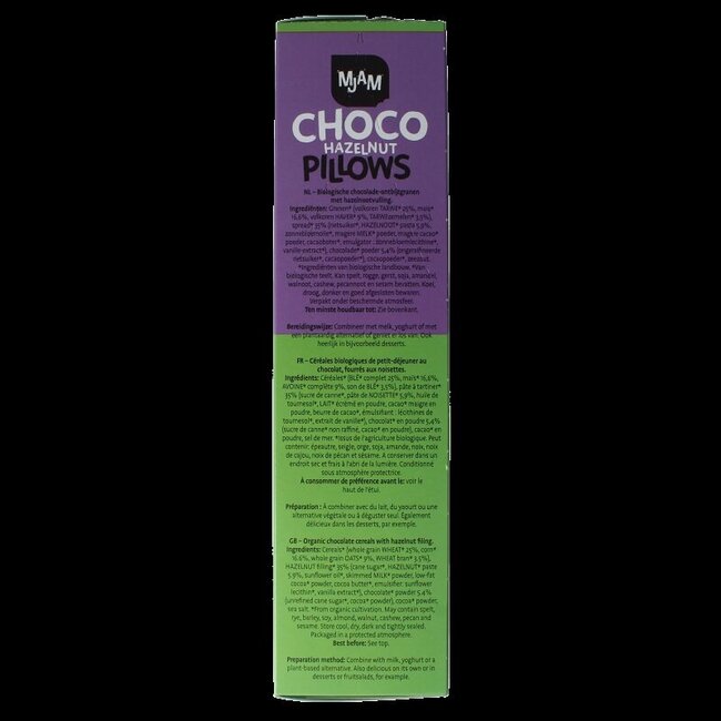 Choco pillows hazelnut bio 300 Gram