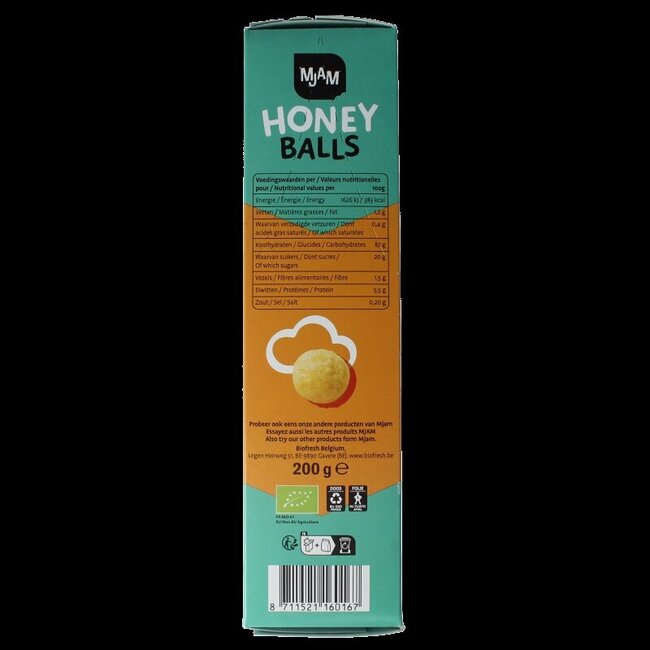 Honey balls bio 200 Gram