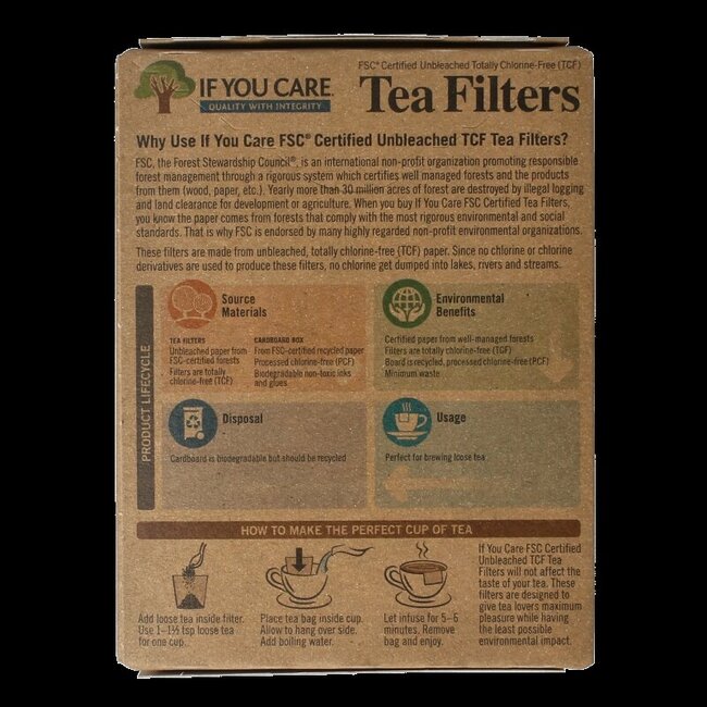 Theefilters short 100 Stuks