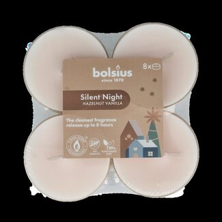 Bolsius Maxi lichten 8u true glow silent night 8 Stuks