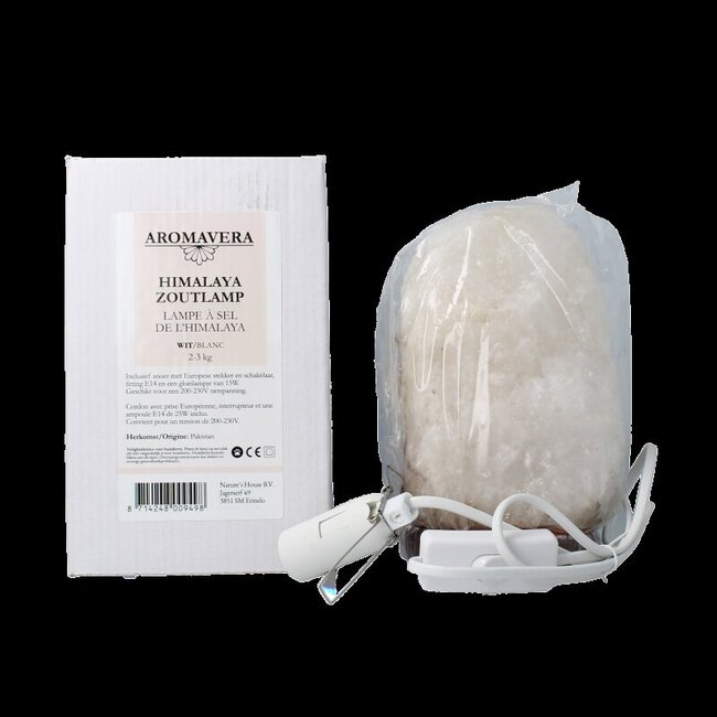 Himalaya zoutlamp wit 2-3kg 1 Stuks