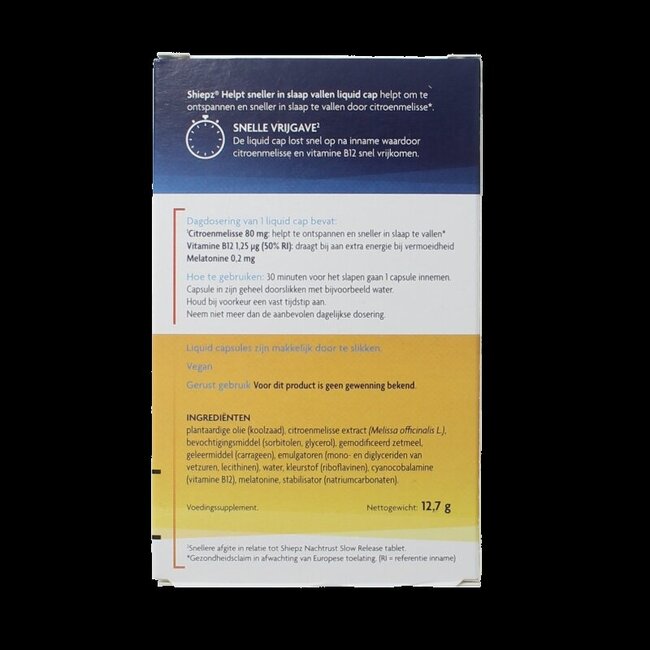 In slaap vallen liquid capsule 30 Capsules