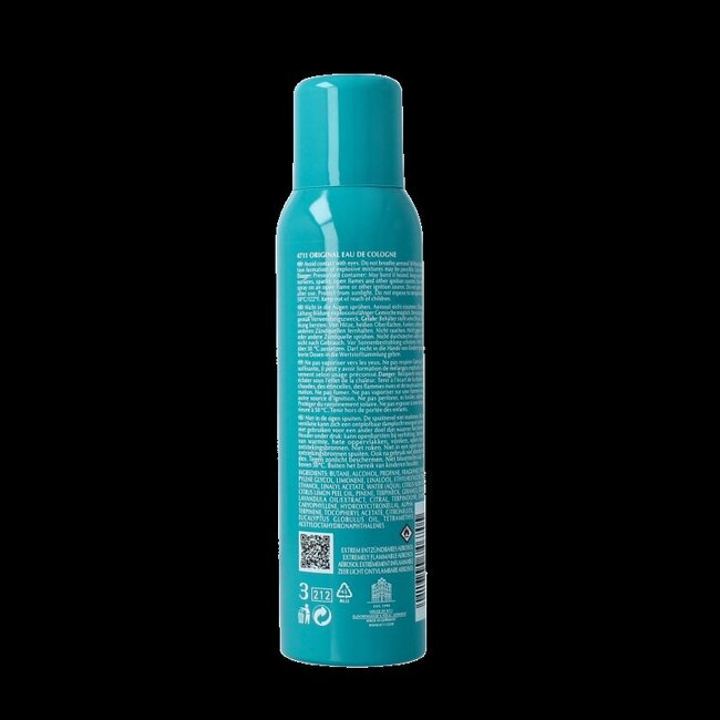 Eau de cologne deo spray 150 Milliliter