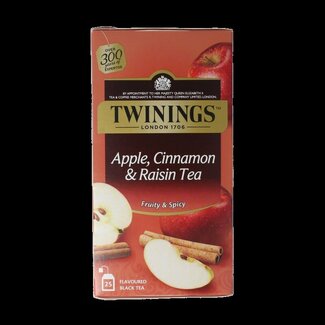 Twinings Apple cinnamon raisin 25 Zakjes