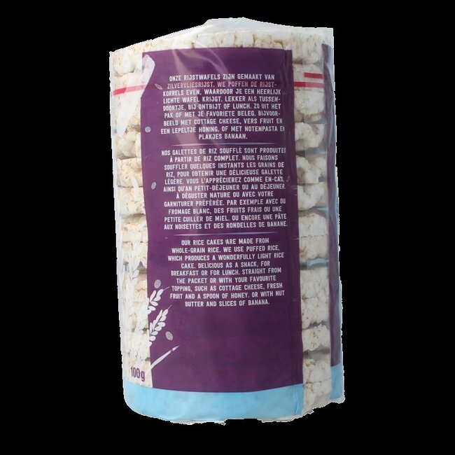 Rijstwafels gezouten bio 100 Gram