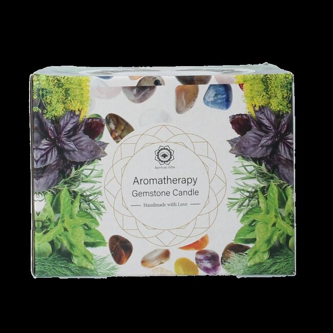 Gemstone candle inner growth mint 256 Gram