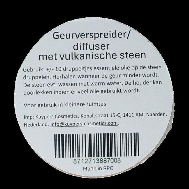 Geurverspreider met vulkanische steen 1 Stuks