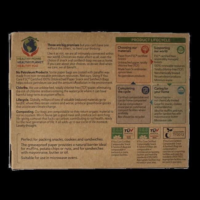 Snack en boterhamzakjes 48 Stuks