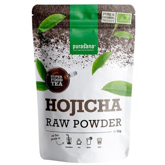 Purasana Hojicha thee poeder vegan bio 75 Gram