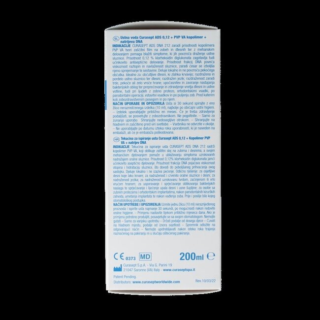 Mondspoeling chloorhexidine 0,12% 200 Milliliter