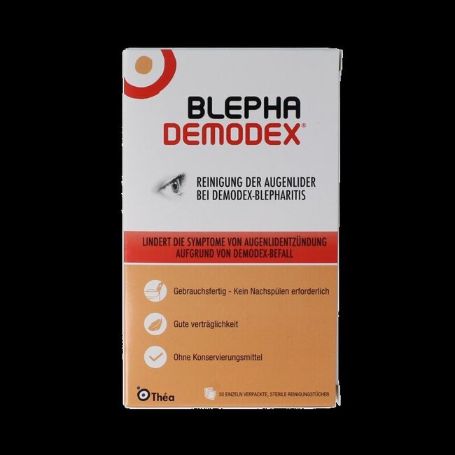 Blephademodex reinigingstissues 30 Stuks