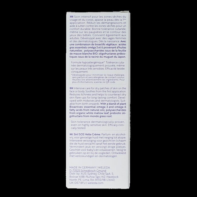 Baby derma 3 in 1 SOS creme bio 50 Milliliter