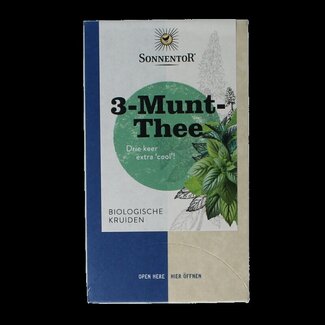 Sonnentor 3 Munt-thee bio 18 Zakjes
