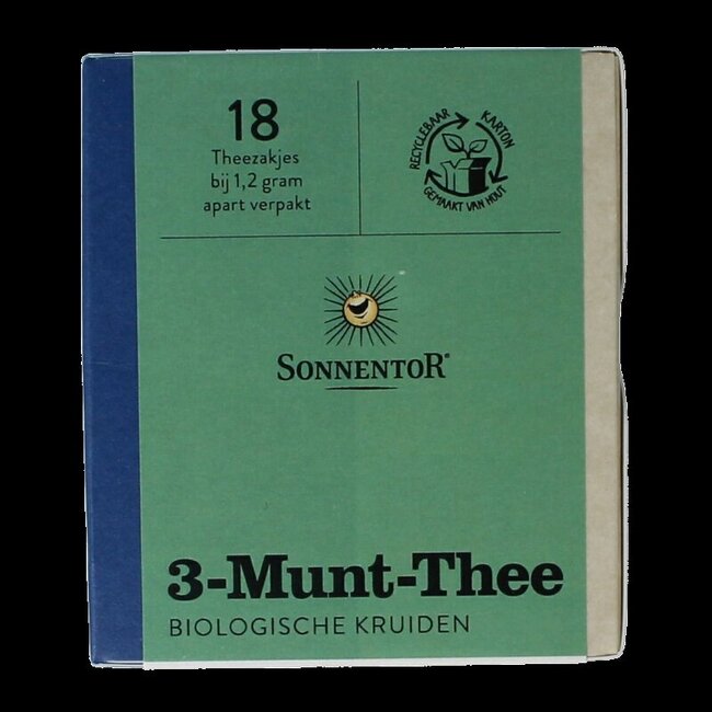 3 Munt-thee bio 18 Zakjes