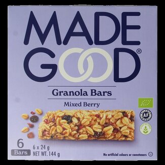 Made Good Granola bar mixed berries 24 gram bio 6 Stuks