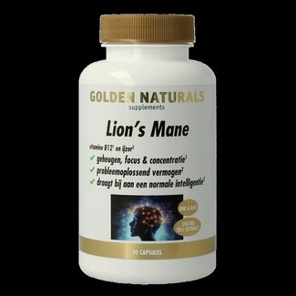 Golden Naturals Lion's mane 90 Vegetarische capsules