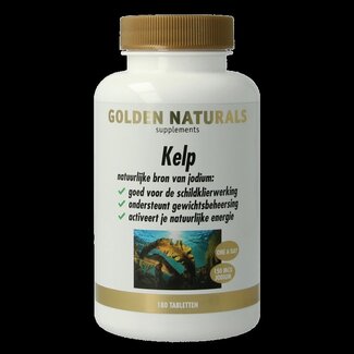 Golden Naturals Kelp (jodium) 180 Tabletten