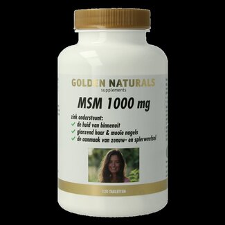 Golden Naturals MSM (zink & bioperine) 120 Tabletten