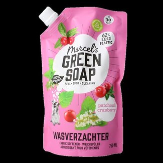 Marcel's Green Soap Wasverzachter patchouli & cranberry navulling 750 Milliliter