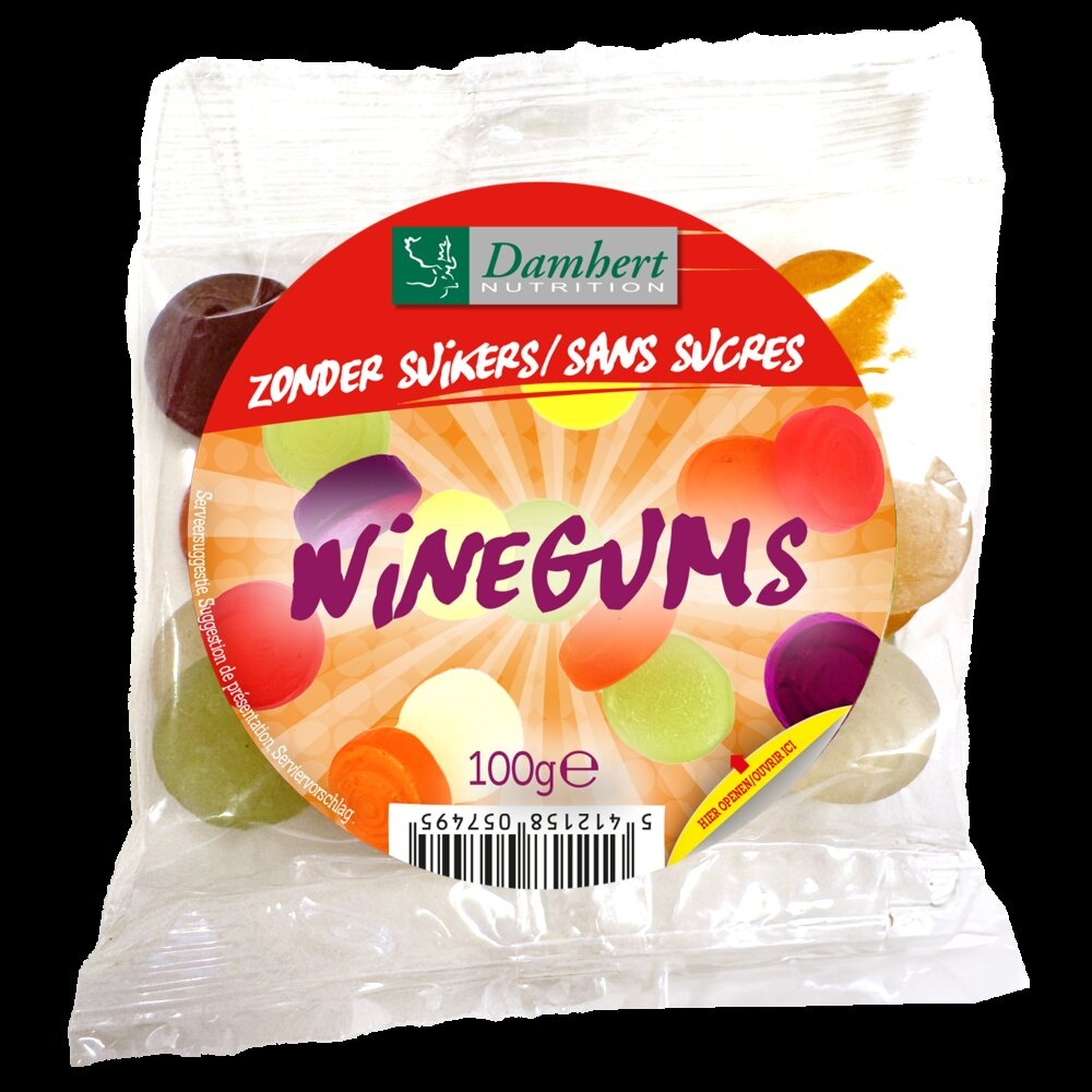 Winegums suikervrij 100 Gram