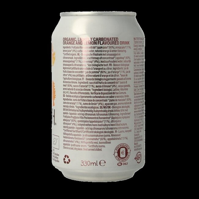 Sparkling orange & lemon bio 330 Milliliter