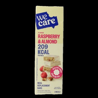 WeCare Meal replacement bars raspberry & almond 116 Gram