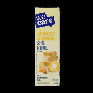 WeCare Meal replacement bars apricot & lemon 116 Gram