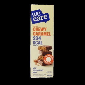 WeCare Meal replacement bars chewy caramel 120 Gram